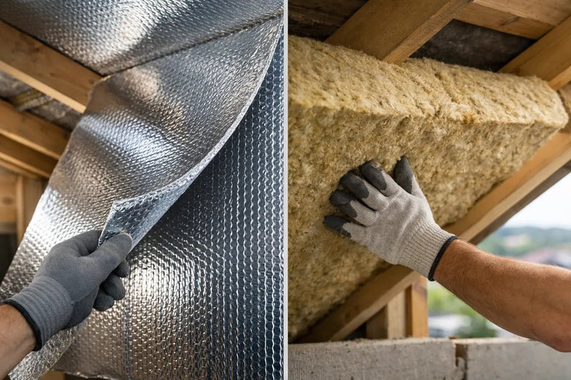 Izolație reflectivă versus vată bazaltică pentru case - Isoflect Insulation