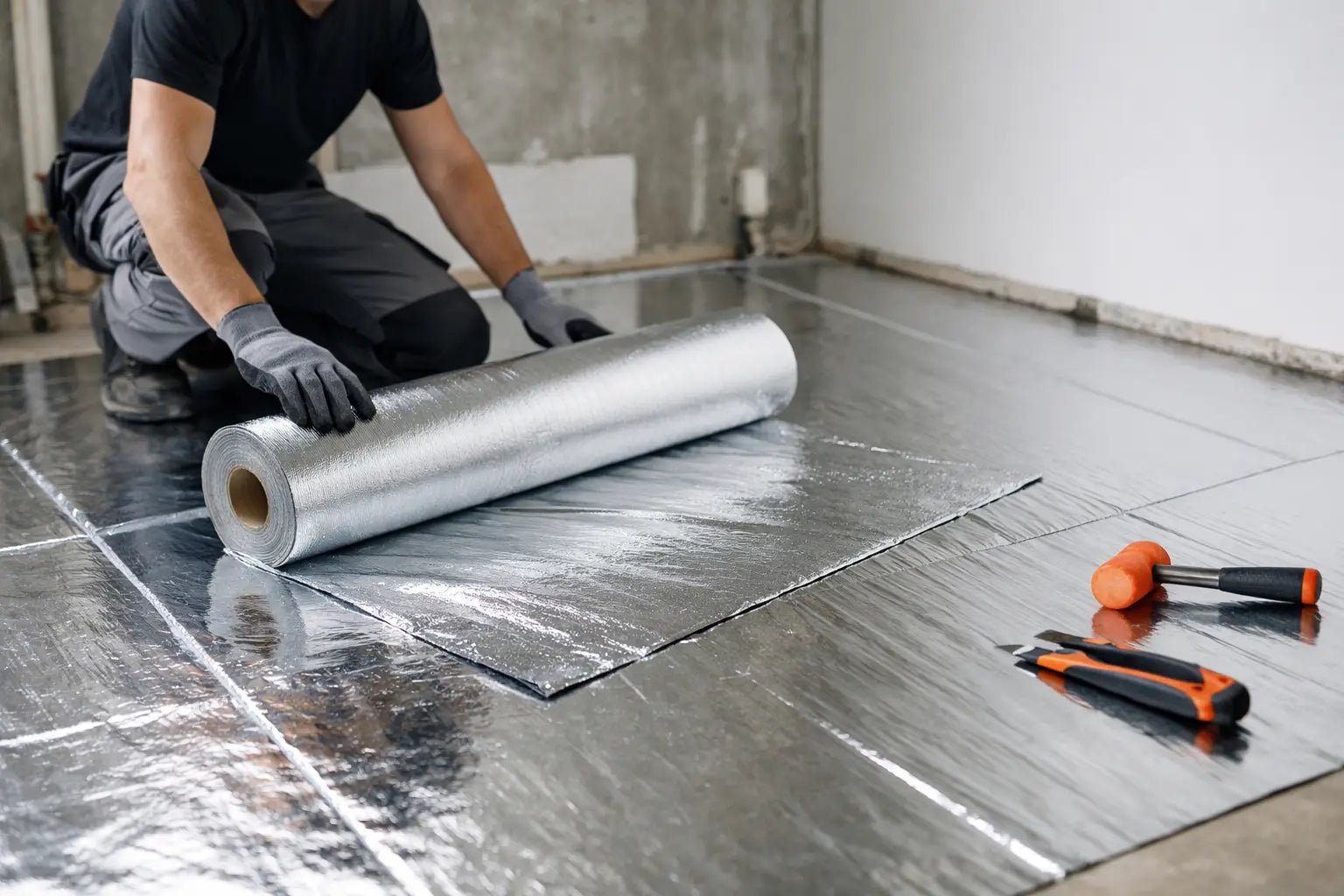 Montaj folie reflectivă pardoseală corect - Isoflect Insulation