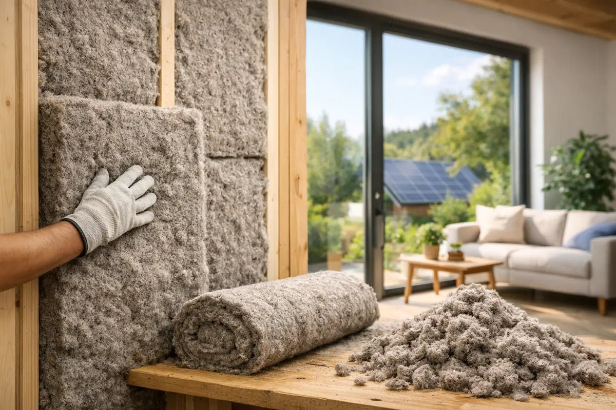 Vată ecologică pentru pereți în case eficiente - Isoflect Insulation