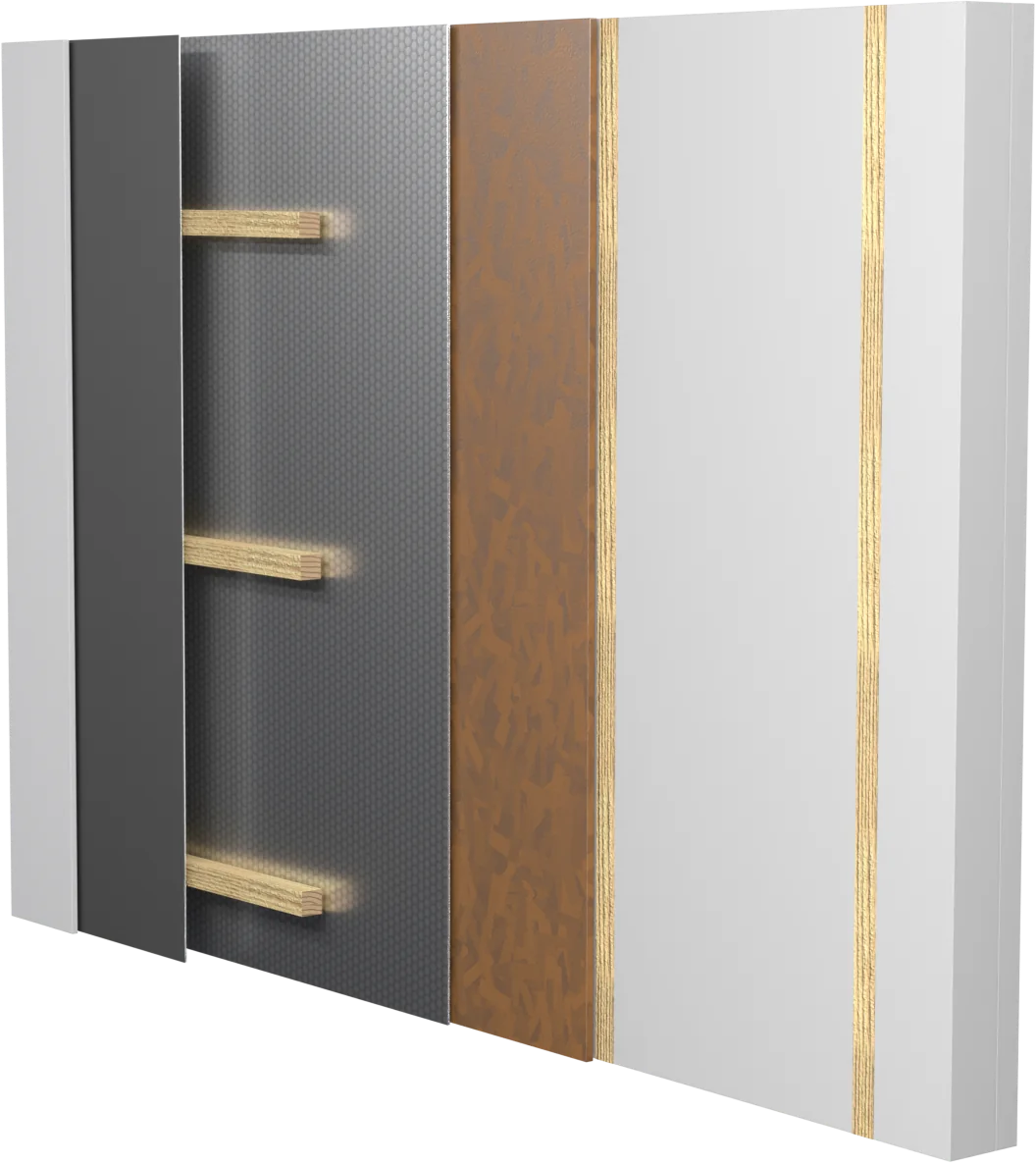 Internal wall insulation, with OSB